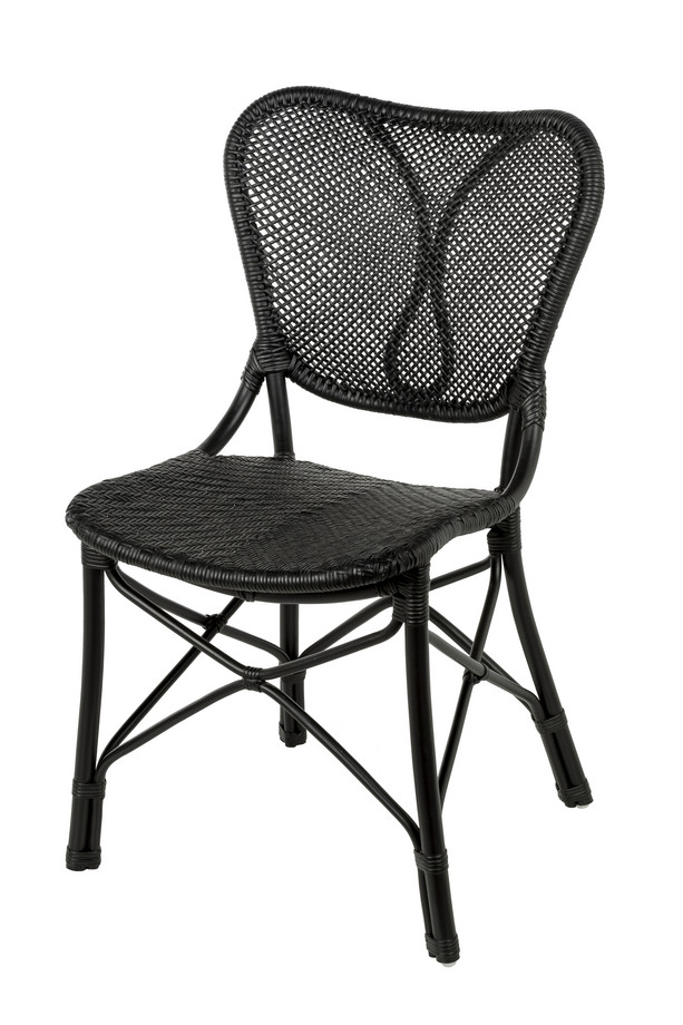 CHAIRS: ARCADE BLACK RATTAN CHAIR